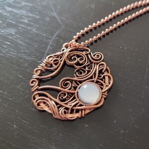 🍀 Opalite on Copper Necklace